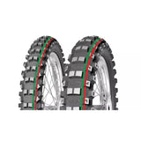 TERRA FORCE MX F MED-HARD | 80/100-21 51M MOTOCROSS RED &amp; GREEN STRIPE