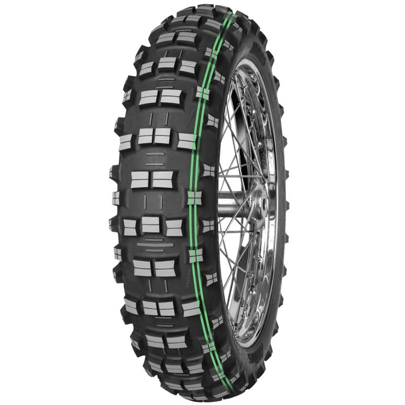 TERRA FORCE EF SUPER (EXTREME ENDURO) | 140/80-18 DOUBLE GREEN STRIPE.
