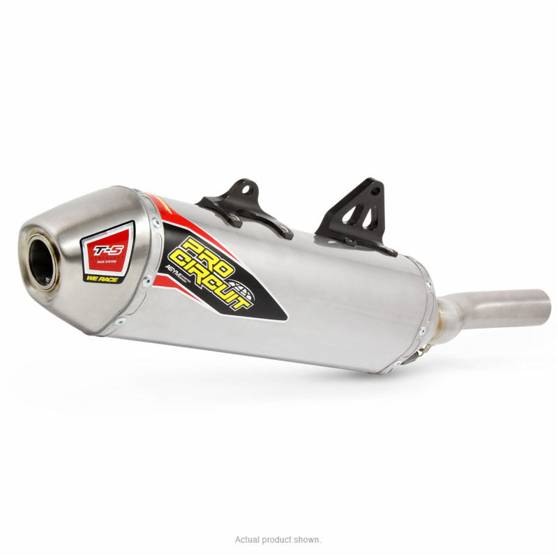 KLR650 08-21 T5 Slip On Silencer Removable Spark Arrestor