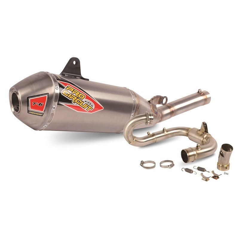 YZ250F 19-26 / WR250F 20-26 T6 PRO BC SYSTEM | Ti Silencer, Ti End Cap, S/less Tubing 2026 FIM / MA Legal