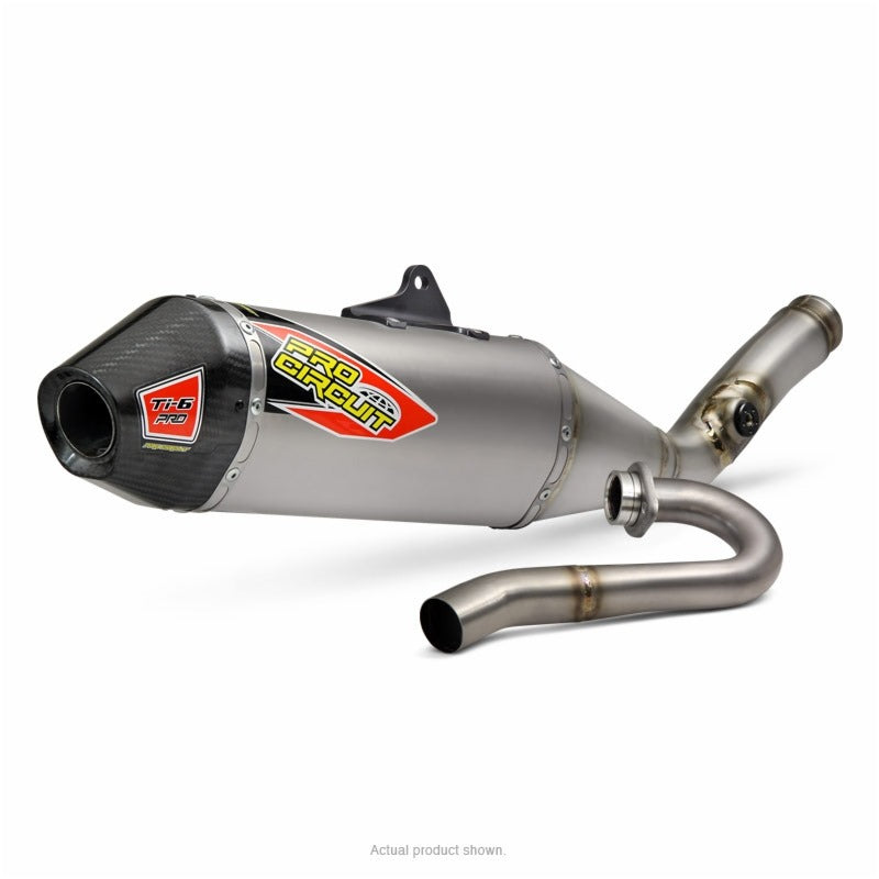 RMZ450 18-27 T6 PRO SYSTEM | Carbon End Cap, S/Less Tubing, Ti Silencer, MA legal