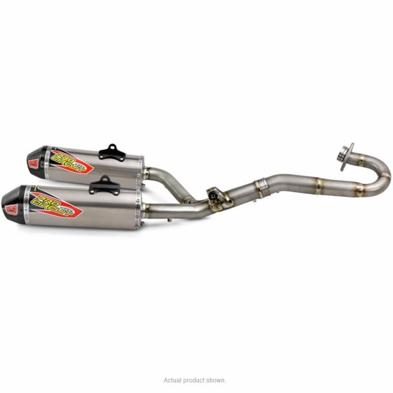 CRF450 15-16 Ti-6 DUAL PRO SYS | Carbon End Cap, Full Titanium System, FIM/MA legal $#$