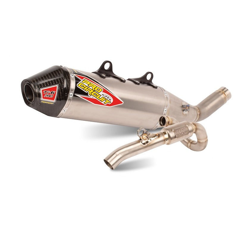 TRIUMPH TF250X 25 Ti-6 PRO | Carbon End Cap, Full Titanium System, FIM legal