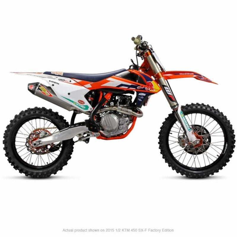 450SXF / FC450 19-22 Ti-6 STD | System, Carbon End Cap, Full Titanium, US spec not MA Legal
