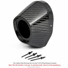 T6 4.5" CARBON END CAP RED | 4.5" outer, with 1.75" hole