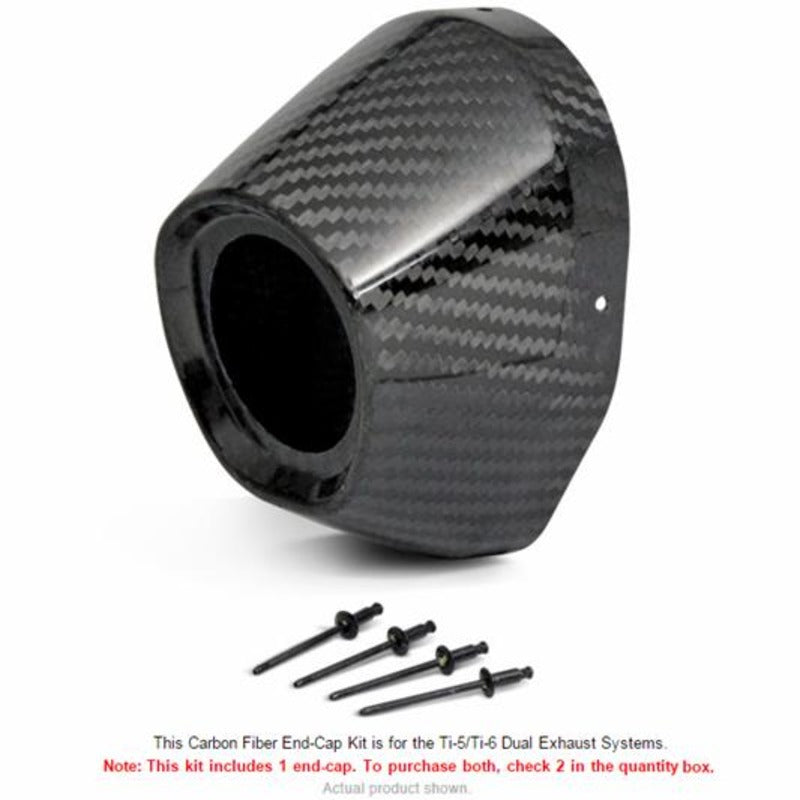 T5/T6 3.5" CARBON END CAP | 3.5" outer (twin system 1.75" hole)