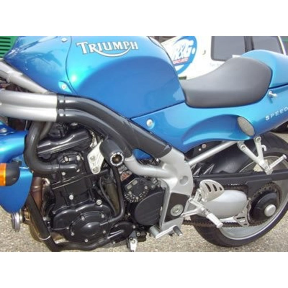 Crash Protectors MID ENGINE - Triumph Speed Triple '97-'07 BLACK