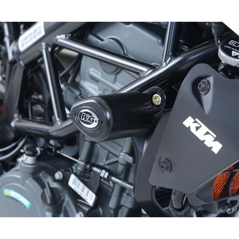 Crash Protectors AERO KTM 125/200/390 Duke up to '23 BLACK