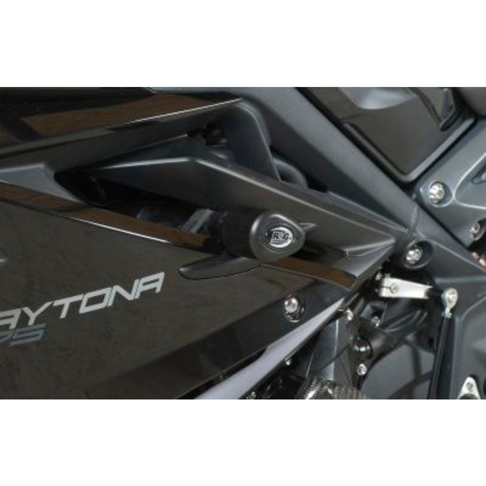 Frame Sliders AERO No-Cut ROAD VERSION Trmph 675 Daytona '13- BLACK