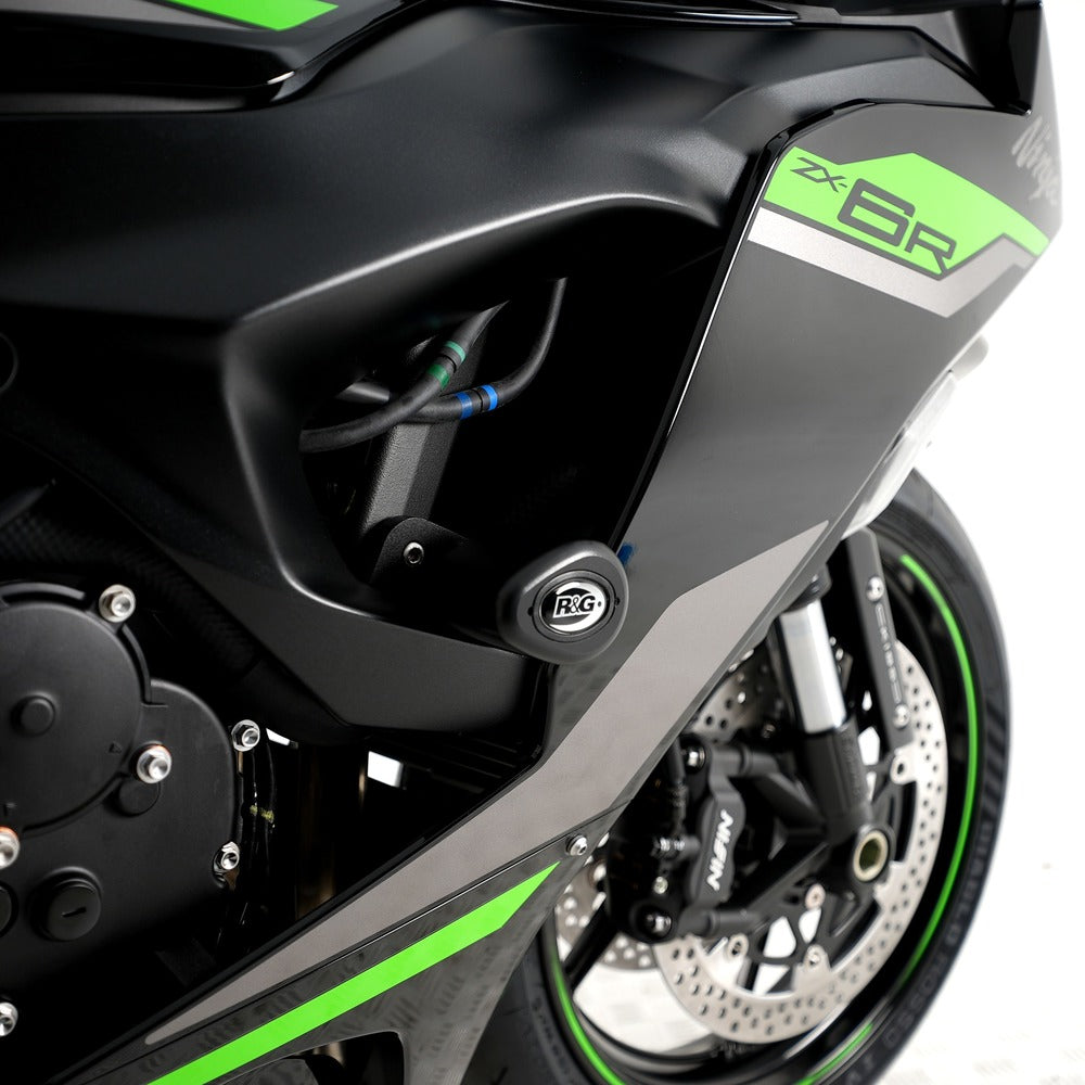 Frame Sliders AERO No-Cut Kawasaki ZX-6R '24- BLACK