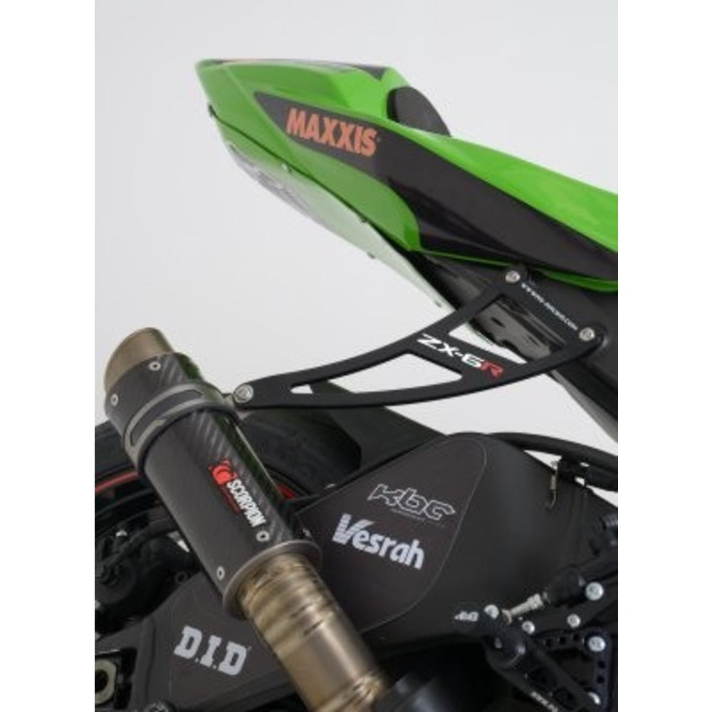 Exhaust Hanger & Blank Plate Kit Kawasaki ZX-6R '09- BLACK