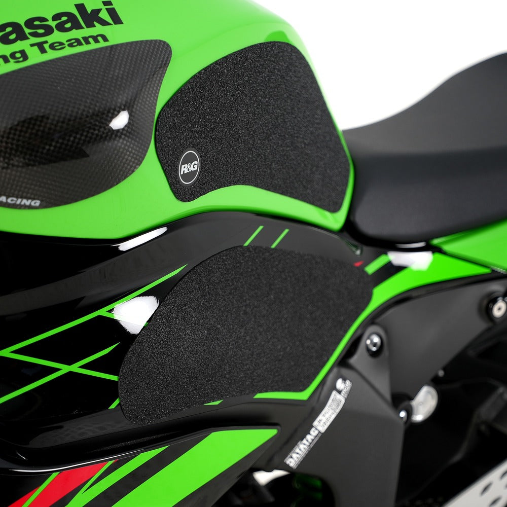 Tank Traction Grips BLACK Kawasaki ZX-6R 636 '13- '24