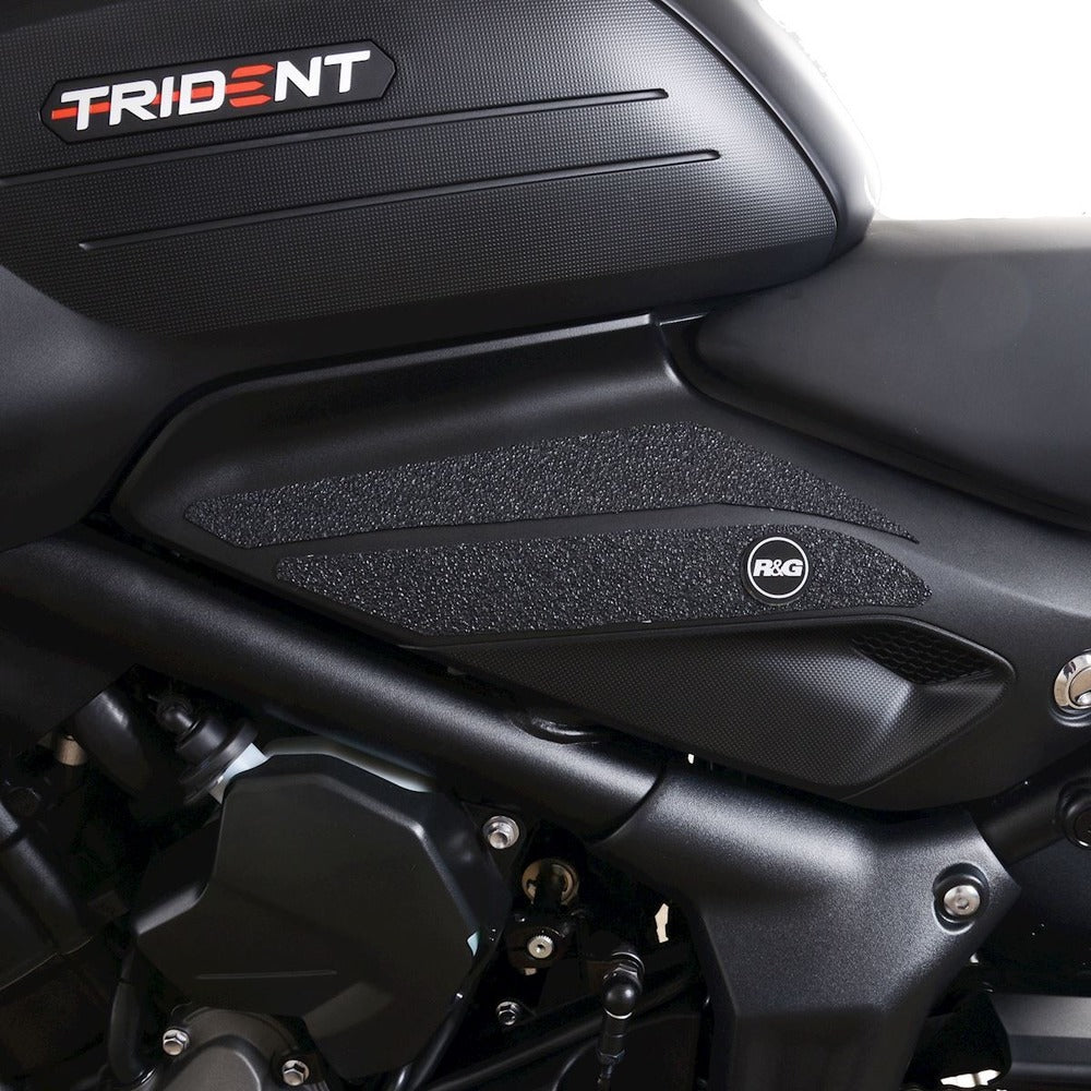 Tank Traction Grips BLACK Triumph Trident 660 '21-