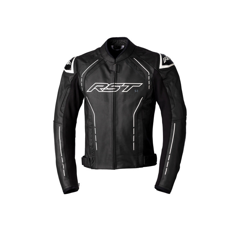 RSJL2977 S-1 CE LEATHER JACKET BLACK-WHITE (12)