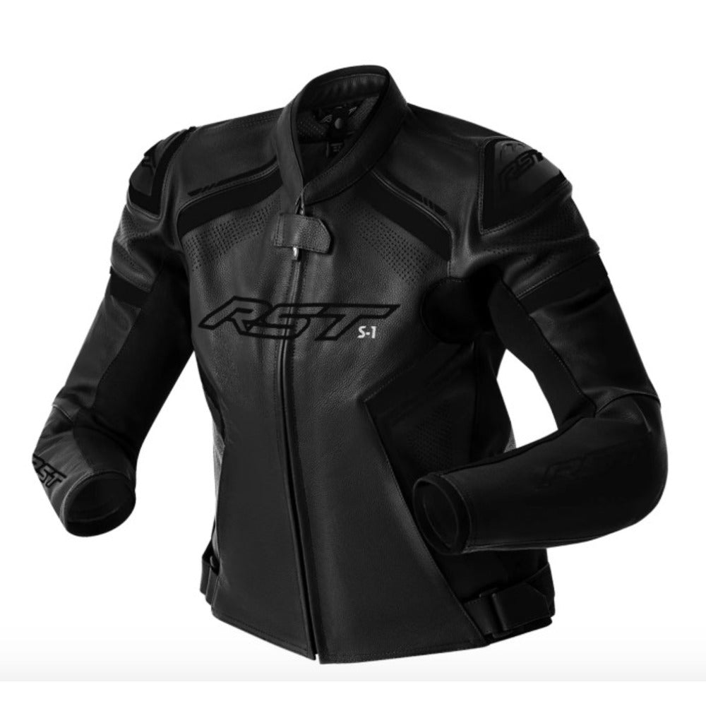 RSJL3626 S1 D30 CE LADIES LEATHER JACKET BLACK