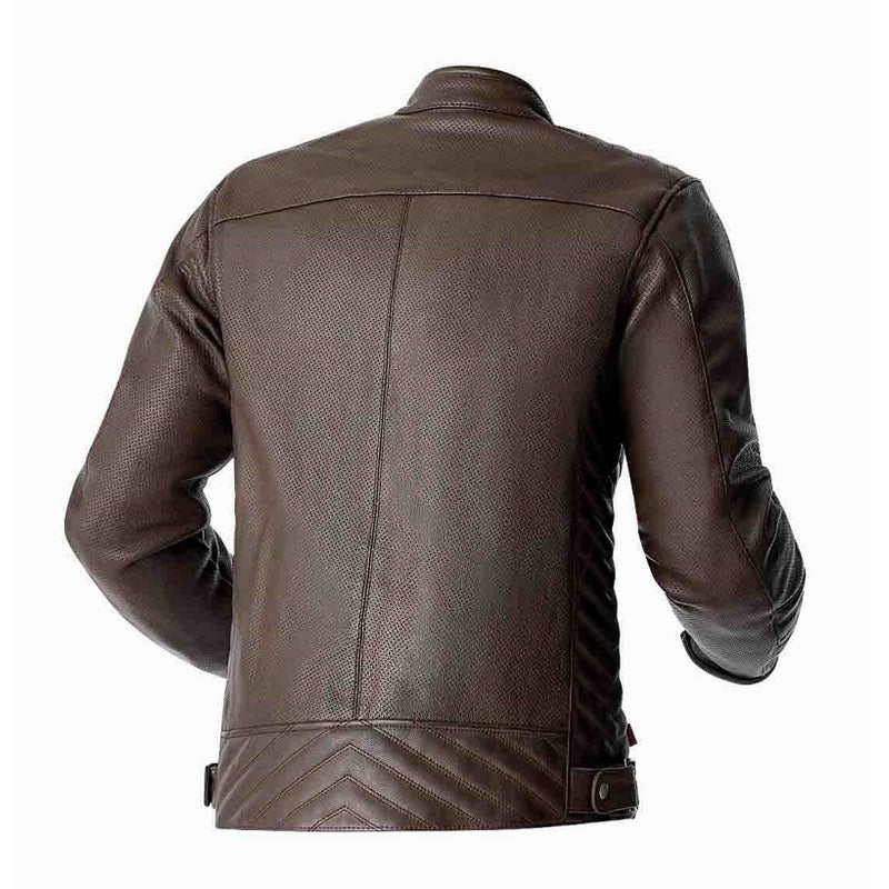 RSJL3638 ROADSTER AIR D30 CE LEATHER JACKET BROWN