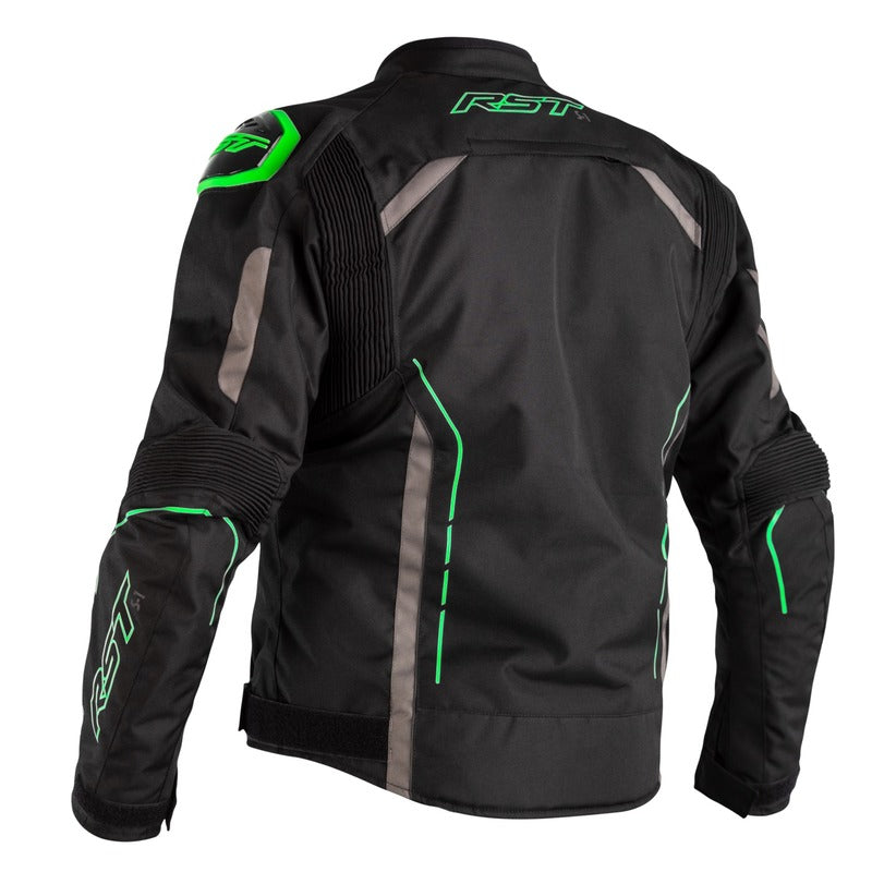 RSJT2559 S-1 CE Sport Waterproof Jacket Black Fluro-Green (82)