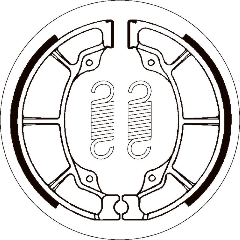 SBS 2019 BRAKE SHOES | WITH SPRINGS