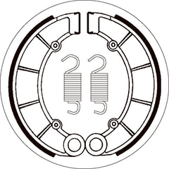SBS 2027 BRAKE SHOES | WITH SPRINGS