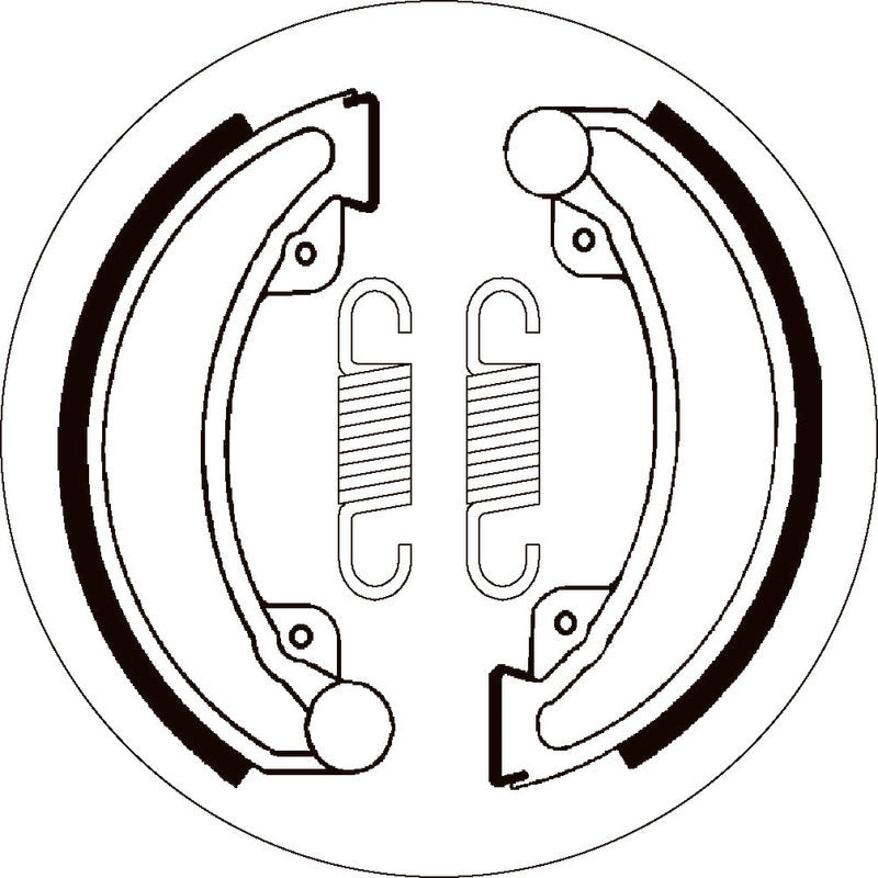 SBS 2030 BRAKE SHOES | WITH SPRINGS