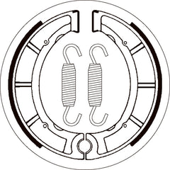 SBS 2035 BRAKE SHOES | WITH SPRINGS