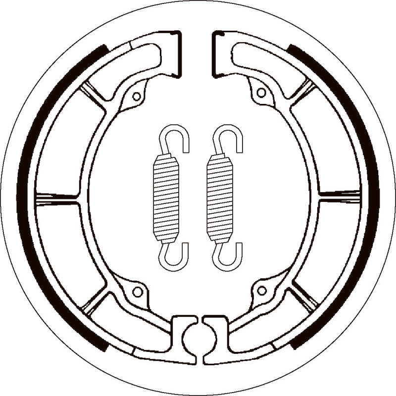 SBS 2038 BRAKE SHOES | WITH SPRINGS