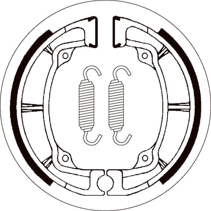 SBS 2040 BRAKE SHOES | WITH SPRINGS