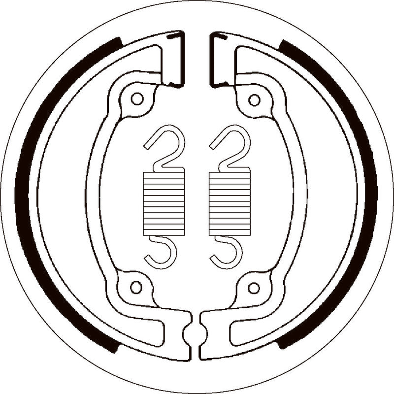 SBS 2041 BRAKE SHOES | WITH SPRINGS