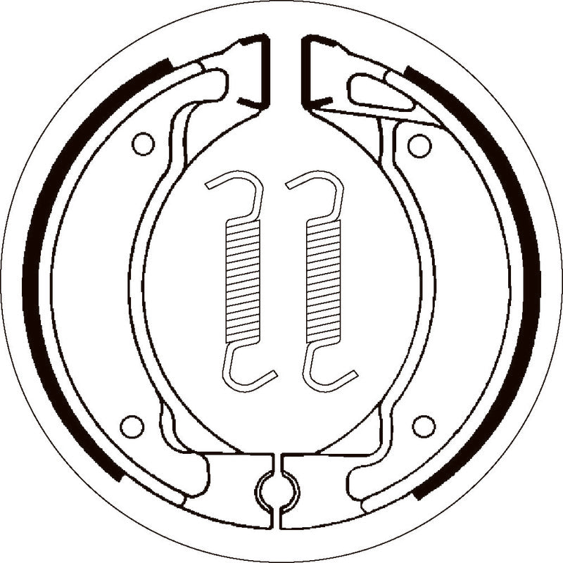 SBS 2050 BRAKE SHOES | WITH SPRINGS