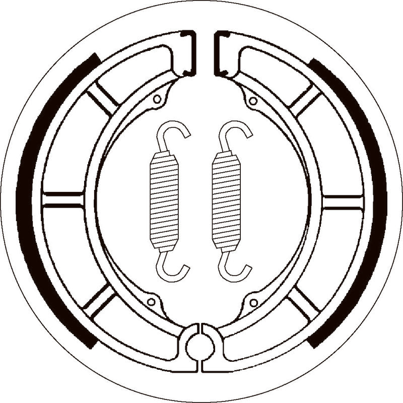 SBS 2052 BRAKE SHOES | WITH SPRINGS