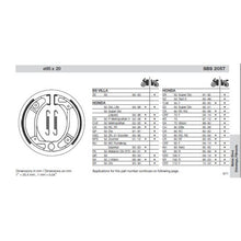 SBS 2057 BRAKE SHOES | WITH SPRINGS