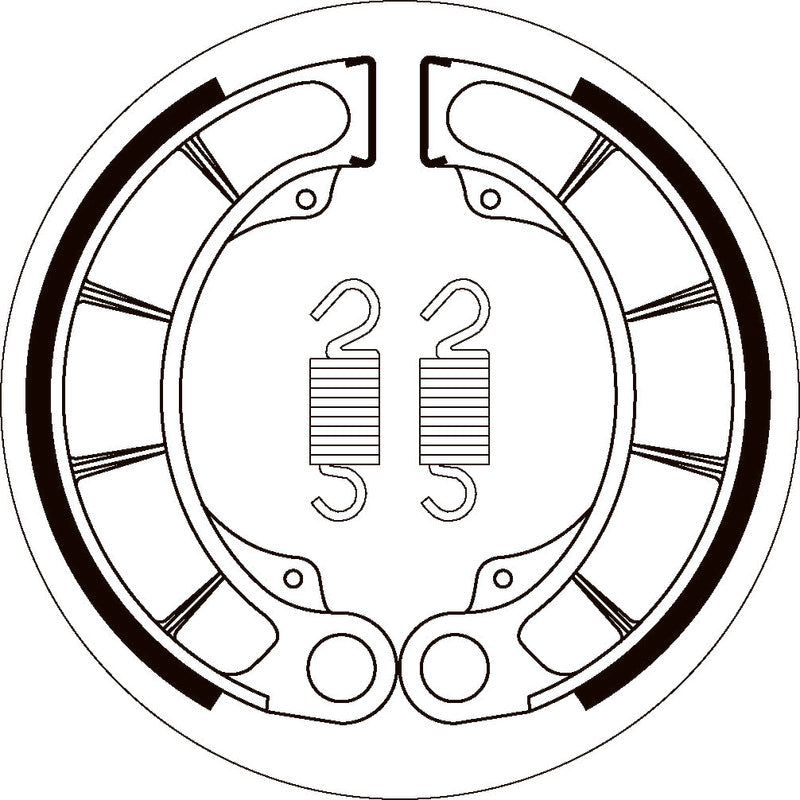 SBS 2207 BRAKE SHOES | WITH SPRINGS