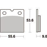 SBS 506HF FRONT/REAR PADS | CERAMIC STREET