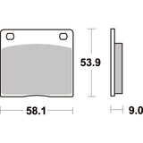 SBS 512HF FRONT/REAR PADS | CERAMIC STREET