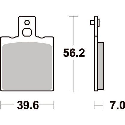 SBS 519SI Front/Rear Pads | Sinter Off Road
