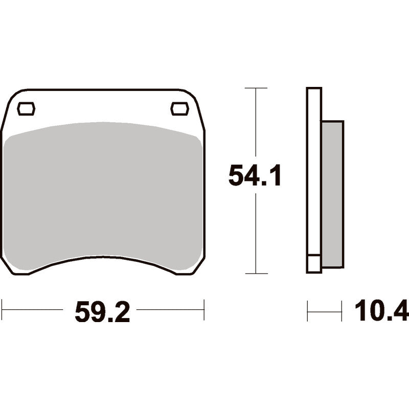 SBS 523HF FRONT/REAR PADS | CERAMIC STREET