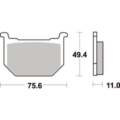 SBS 533HF FRONT/REAR PADS | CERAMIC STREET