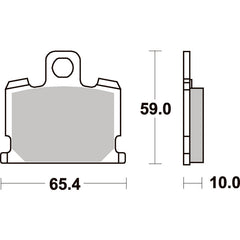 SBS 547HF FRONT/REAR PADS | CERAMIC STREET