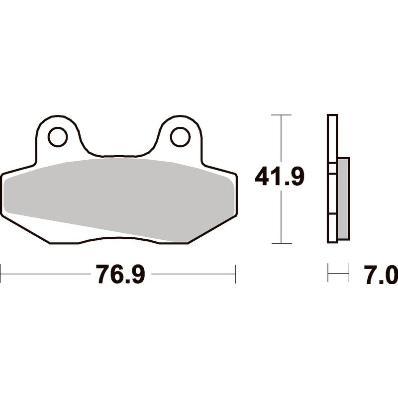 SBS 551HF FRONT/REAR PADS | CERAMIC STREET