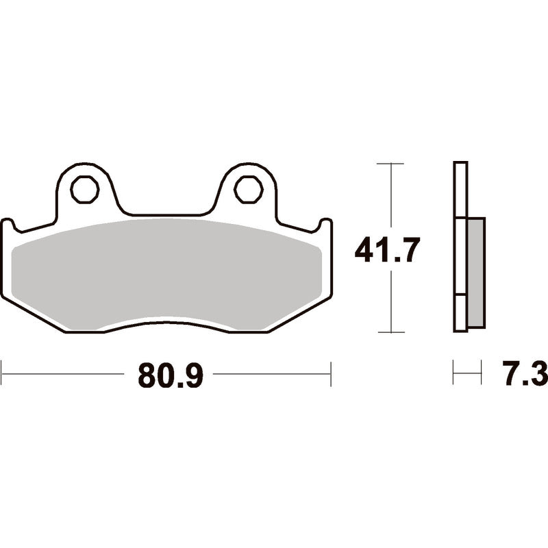 SBS 558SI FRON/REAR PADS | SINTER OFF ROAD