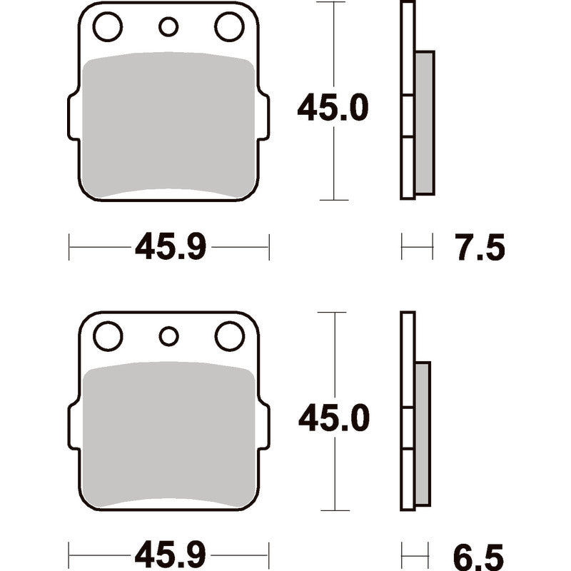 SBS 562SI FRONT/REAR PADS | SINTER OFF ROAD