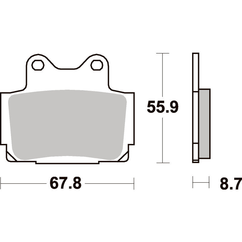 SBS 570LS REAR PADS | SINTER STREET