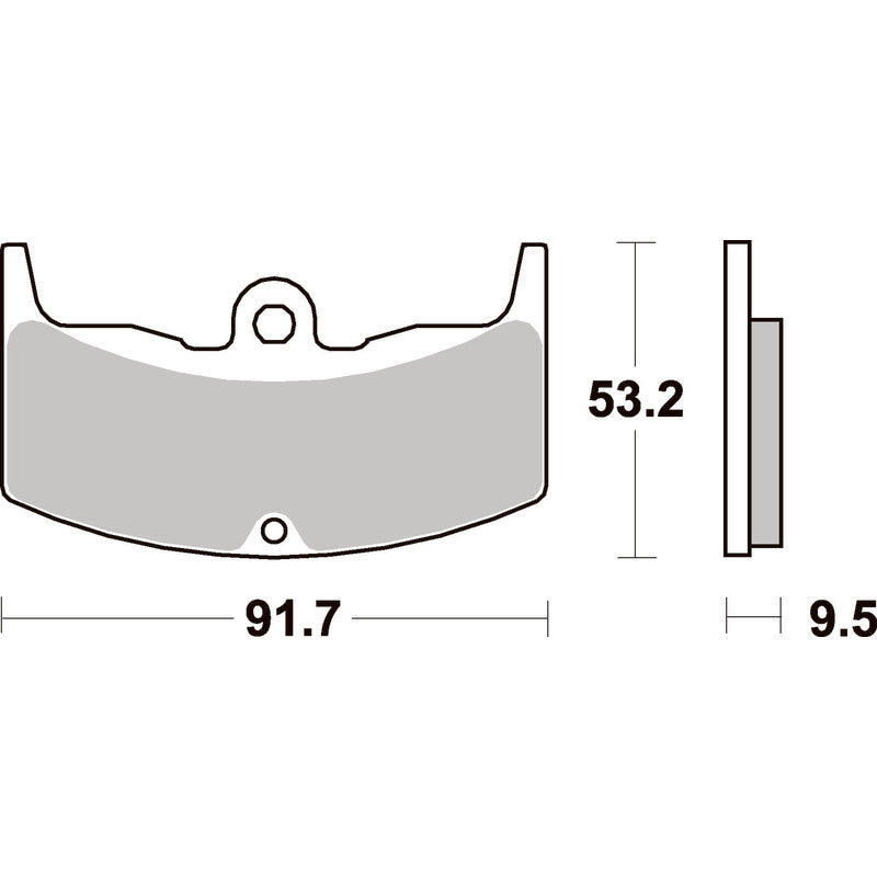 SBS 571LF REAR PADS | CERAMIC STREET >> SB571HF