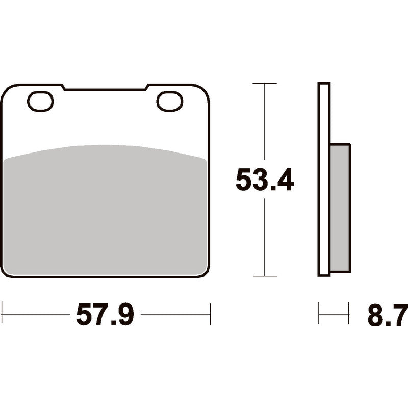 SBS 577LS REAR PADS | SINTER STREET