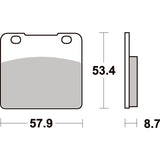 SBS 577LS REAR PADS | SINTER STREET