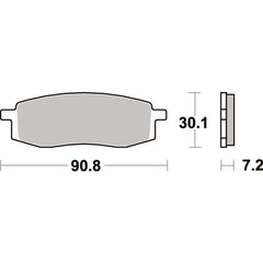 SBS 580HF FRONT/REAR PADS | CERAMIC STREET >>>SB580SI