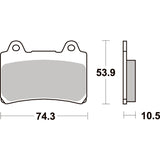 SBS 590HS FRONT PADS | SINTER STREET