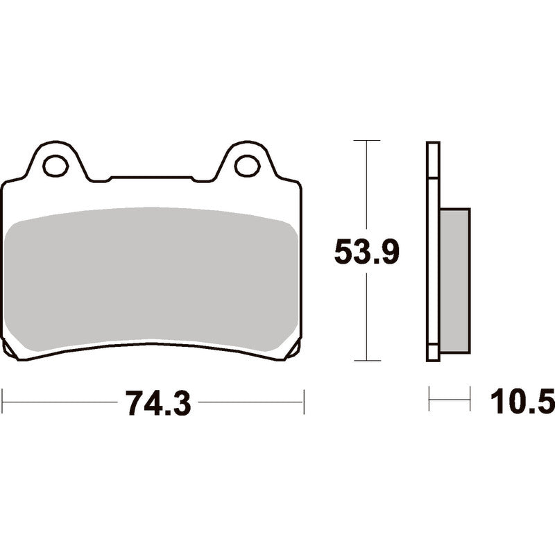 SBS 590LS REAR PADS | SINTER STREET