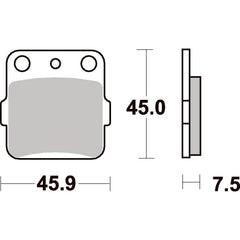 SBS 592SI Front/Rear Pads | Sinter Off Road