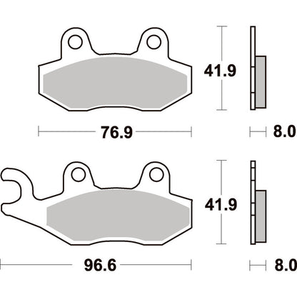 SBS 611HF Front/Rear Pads | Ceramic Street